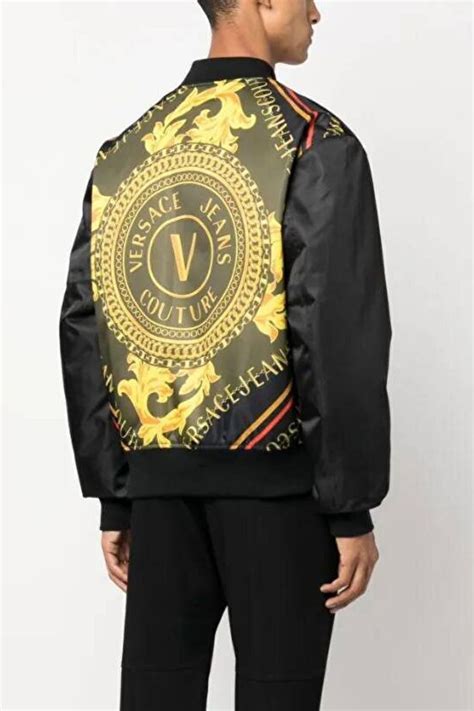 bomber nero versace|VERSACE.